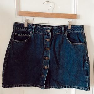 Garage Medium wash Jean Skirt